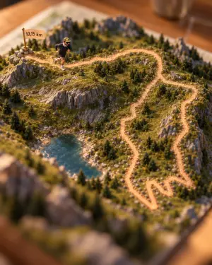 Le parcours en maquette miniature